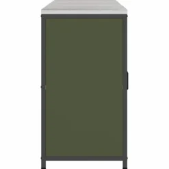 Industrielt køkkenopbevaringssæt med dør - 3 pcs | Farve: Oliven grøn | Størrelse: 210 x 50 x 92 cm Discount