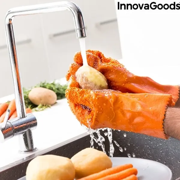 InnovaGoods rengøringshandsker til grøntsager Best