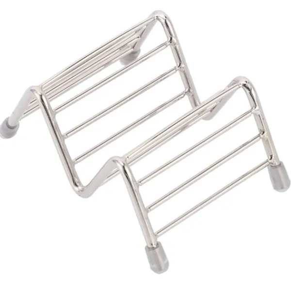 Tilbehør Til Madservering>Innovativ tacoholder i rustfrit stål til køkken og restaurantbrug