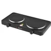 [in.tec] Dobbel varmeplade - kogeplade - 46x26,5x7cm - 2500W - støbejern - sort Online