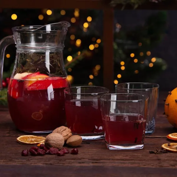 Kaffe- & Tekander>IRMA glaskande 1,2 l præget bølgemønster vand juice kompot drikkevarer limonade transparent til kolde drikke stor