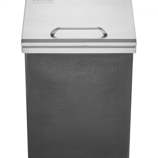 Iskiste, 35,6x30,5x45,7 cm, rustfrit stål, udendørs opbevaring Discount