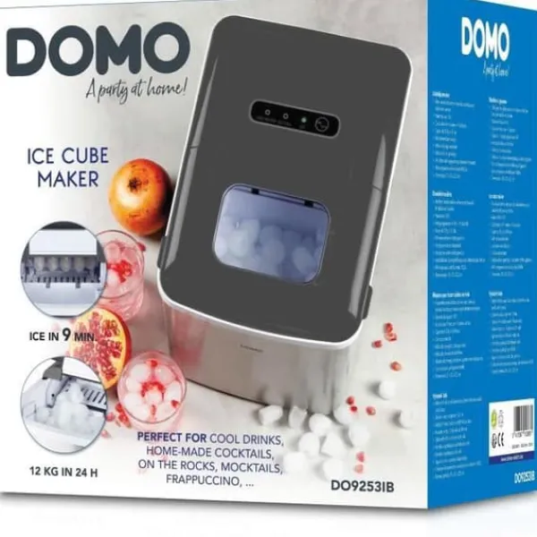 Isproducenter>Ismaskin - DOMO - DO9253IB - 1,8 liter - 120 W - Isbitar på 9 min