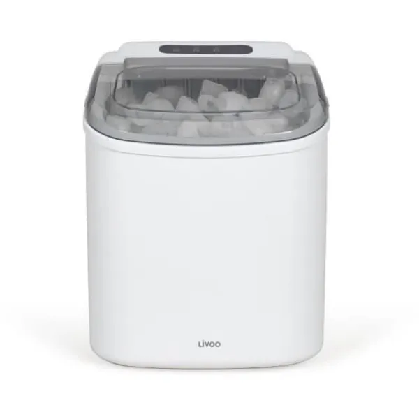 Isproducenter>Ismaskin - LIVOO - DOM484 - Upp till 12 kg/dag - 1,2L tank - 600g isbitsform - 9 kuber per cykel - Självrengörande