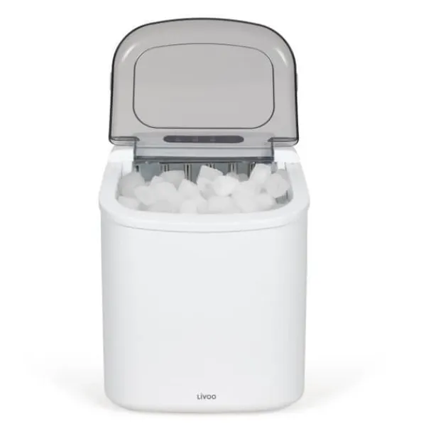 Isproducenter>Ismaskin - LIVOO - DOM484 - Upp till 12 kg/dag - 1,2L tank - 600g isbitsform - 9 kuber per cykel - Självrengörande