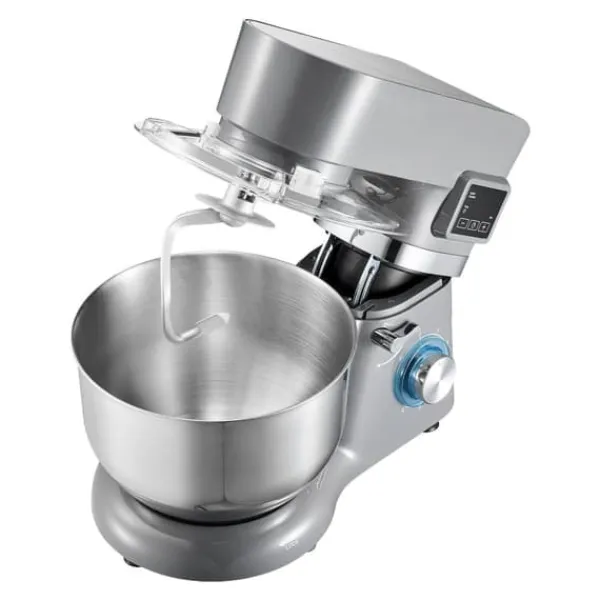 Ismaskine>Ismaskine - Elektrisk - Kapacitet 1,7 l - LED Display & Timer - 6 Hastigheder - Til Sorbet, Gelato, Frossen Yoghurt - Grå