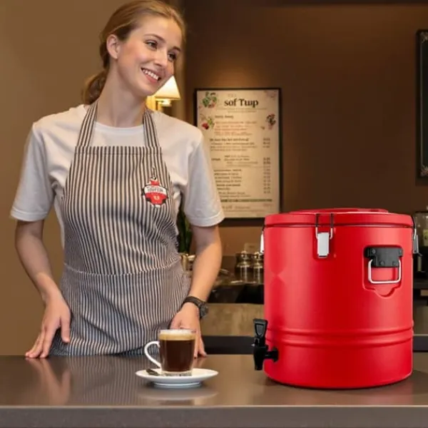Drikkevareautomater>Isoleret Drikkevaredispenser, 8 Gal/30L Kølekande, til Varme og Kolde Drikke