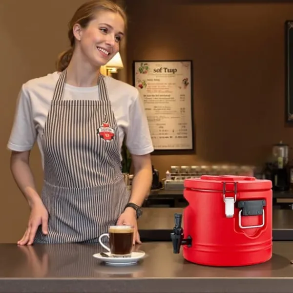 Drikkevareautomater>Isoleret Drikkevaredispenser, Kølekande 2,2 Gal/8L, Til Varme og Kolde Drikke