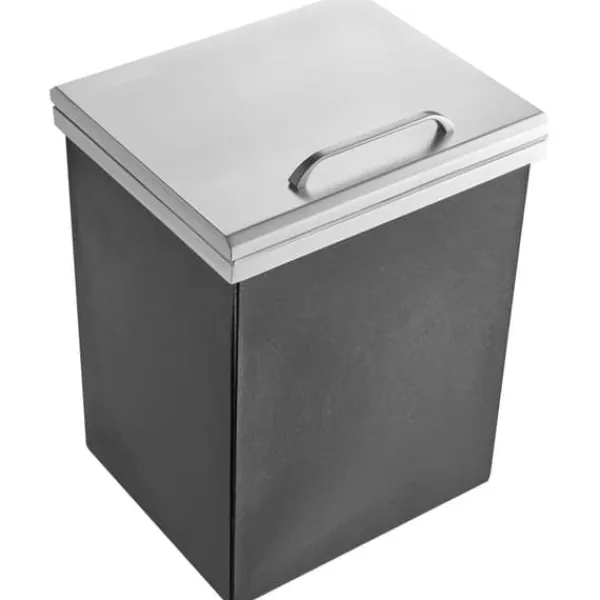 Isspande & Kølere>Isolering Ice Chest 14x12x18, rustfrit stål, med dæksel, transportabel, ideel til udendørsbrug