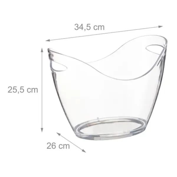 Isspande & Kølere>Ispand, 25,5x34,5x26 cm, Transparent