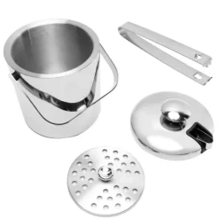 Isspand i rustfrit stål med låg og si - 1300ml Online