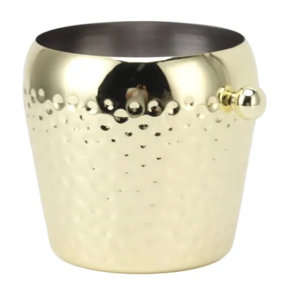Isspande & Kølere>Isspand Rustfrit Stål Mini Isoleret Frosne Beholder til Bar Vin Champagne 1L Guld