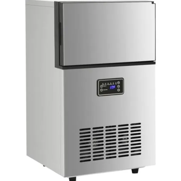 Isproducenter>Isterningmaskiner - Living isterningmaskine 45 kg/24 timer sølvfarvet
