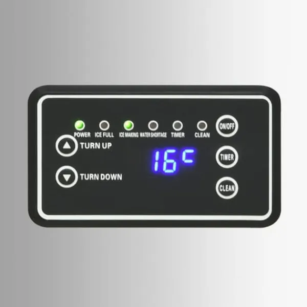 Isproducenter>Isterningmaskiner - Living isterningmaskine 45 kg/24 timer sølvfarvet