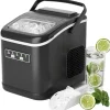 Isproducenter>Isterningsmaskine, 12 kg Daglig Produktion, Stille Drift,Sort
