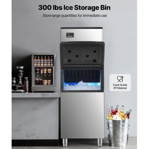 Isterterningsmaskine, 249,5 kg/24t, 580x668x1105 mm, Rustfrit stål Discount