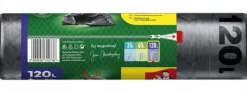 Jan Niezbędny affaldsposer med tape 120l 8 stk. superstærke sorte Online