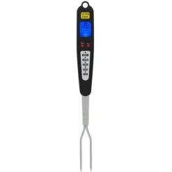 Køkkentermometre>Øjeblikkelig aflæsning Dobbelt sonde LED-display Digitalt kødgrilltermometer Madlavningsgaffel