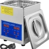 JPS-10A Ultrasonisk renser 2L, digitalt display, rustfrit stål, perfekt til smykker og effektiv rengøring. Best