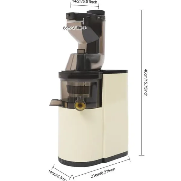 Juice Extractor, 800W Effekt, 500ml Kapacitet, 220V Spænding, 48rpm Hastighed, ABS Materiale Online