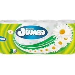 Toiletpapir>JUMBO SMART ELEPHANT Toiletpapir kamille 8 ruller 3-lags