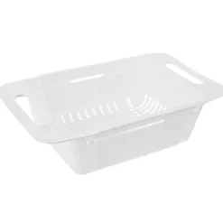 Justerbar køkkensi til vask, si, dørslag til vask, 32-44x20x8cm ORION 731623 Discount
