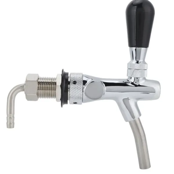 Justerbar ølhane - G5/8" gevind, forkromet messing rustfrit stål, tilbehør til øltønde Clearance