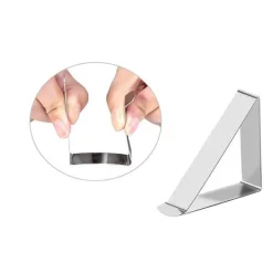 Justerbare stofclips i rustfrit stål, 24-pak Discount