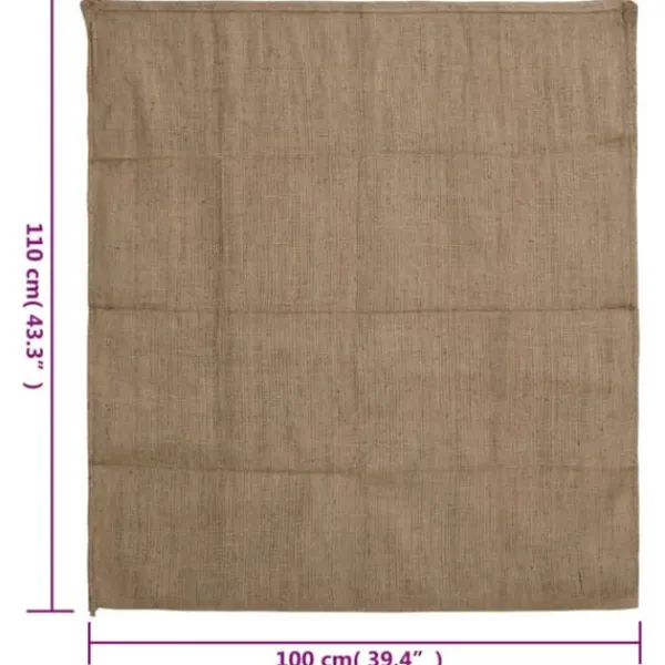 Opbevaringsposer Til Hjemmet>Jutesække 5 stk. 100x110 cm - Økologiske og multifunktionelle | Størrelse: 100x110 cm | Vægt: 340 g/m²