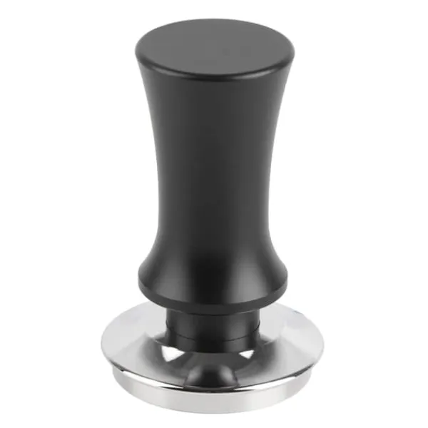 Kaffe Tamper Rustfrit Stål 53mm - Konstant Tryk Espresso Pulver Press Hammer - Sort Sale