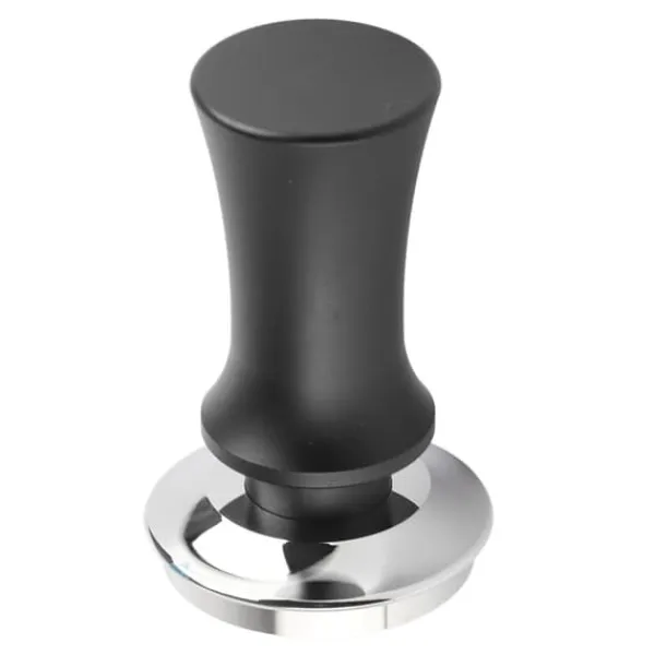 Kaffe Tamper Rustfrit Stål 53mm - Konstant Tryk Espresso Pulver Press Hammer - Sort Sale