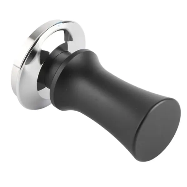 Kaffe Tamper Rustfrit Stål 53mm - Konstant Tryk Espresso Pulver Press Hammer - Sort Sale