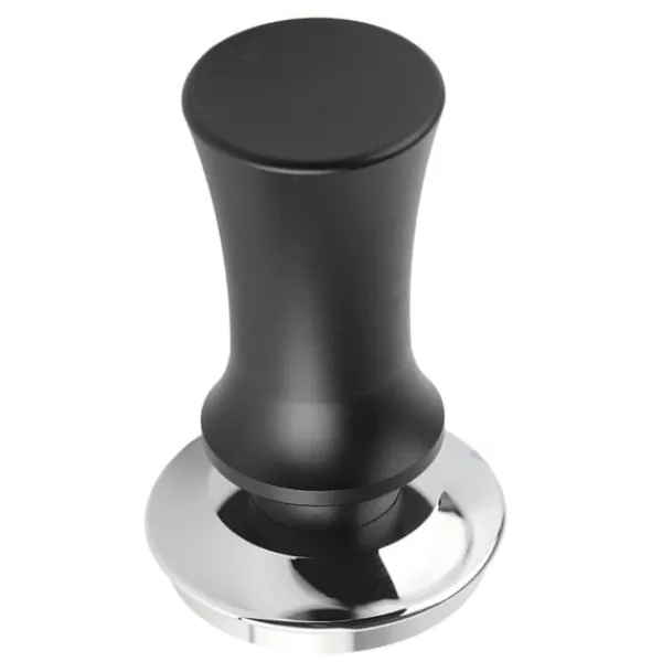 Kaffe Tamper Rustfrit Stål 53mm - Konstant Tryk Espresso Pulver Press Hammer - Sort Sale