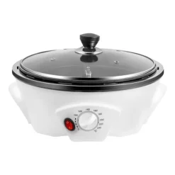 Kaffebønnerister - Elektrisk Ristemaskine - 1200W - 220–240V - 500 g Kapacitet - PP & Glas - Til Kaffe/Nødder - Hvid Outlet