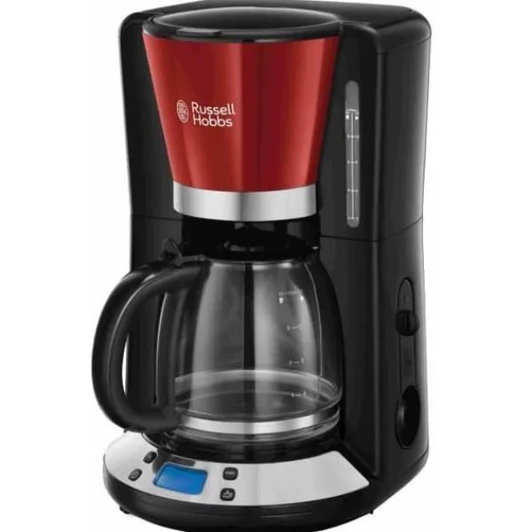 Kaffemaskiner Til God Kaffe>Kaffebryggare med filter - RUSSELL HOBBS - Colours Plus 24033-56 - Rostfritt stål - Programmerbar - 15 koppar - WhirlTech-teknik - 1100 W