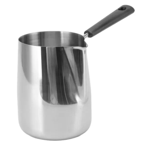 Kaffekanna Skalad design 304 rostfritt stål Långt handtag Värmebeständig mjölkskumningskanna för hemmet 1000 ml Hot