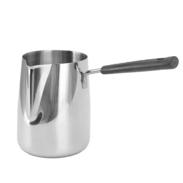 Kaffekanna Skalad design 304 rostfritt stål Långt handtag Värmebeständig mjölkskumningskanna för hemmet 1000 ml Hot