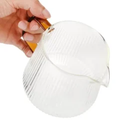 Kaffekop Høj borosilikat Transparent fortykket tekop med håndtag til hjemmekaffe500ml New