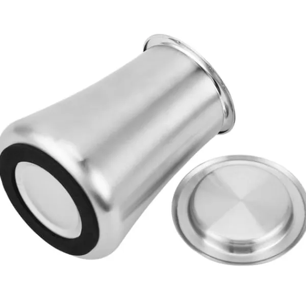 Tefiltre>Kaffepulversigte 304 Rustfrit Stål Pulversigtebeholder Hjem Filter Kop Slibefarve
