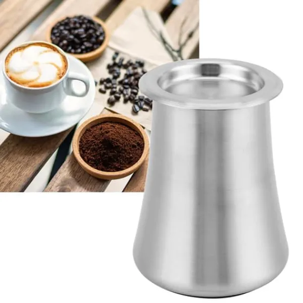 Tefiltre>Kaffepulversigte 304 Rustfrit Stål Pulversigtebeholder Hjem Filter Kop Slibefarve