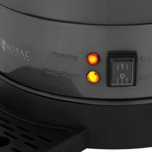 Kaffemaskiner Til God Kaffe>Kaffe-temaskine med hane og drypbakke 14 l 1400 W grå