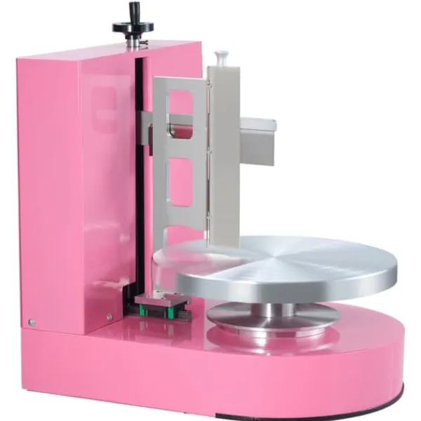 Udstyr Til Kagedekoration>Kage Dekorationsmaskine, Frosting Spredning 4 til 12, Pink, brugervenlig, nem at rengøre, præcise resultater