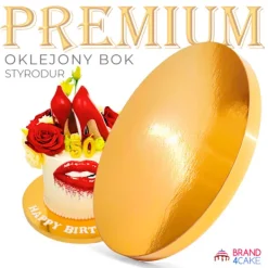 Serveringsfad & Skåle>Kagebrætbund Guld 26 cm 2 cm Sæt 10 stk. Kagetromle Rund Premium Brand4Cake