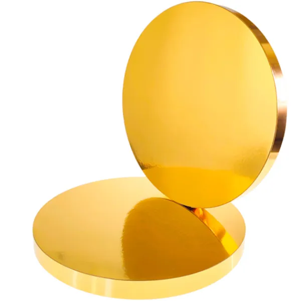 Serveringsfad & Skåle>Kagebrætbund Guld 26 cm 2 cm Sæt 10 stk. Kagetromle Rund Premium Brand4Cake