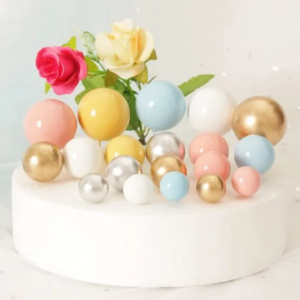 Udstyr Til Kagedekoration>Kagedekorationskugler på en gedde sølvtopper