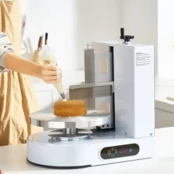 Kagedekorationsmaskine, Frosting Spreader til 4 - 12 Kager, Justerbar bredde, Ergonomisk greb, Let at rengøre Clearance