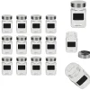 Kagedåser - Living opbevaringsglas med etiket 12 stk. 300 ml Outlet