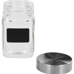 Kagedåser - Living opbevaringsglas med etiket 12 stk. 300 ml Outlet