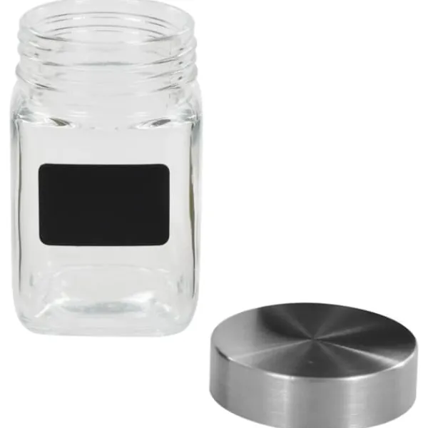 Kagedåser - Living opbevaringsglas med etiket 12 stk. 300 ml Outlet