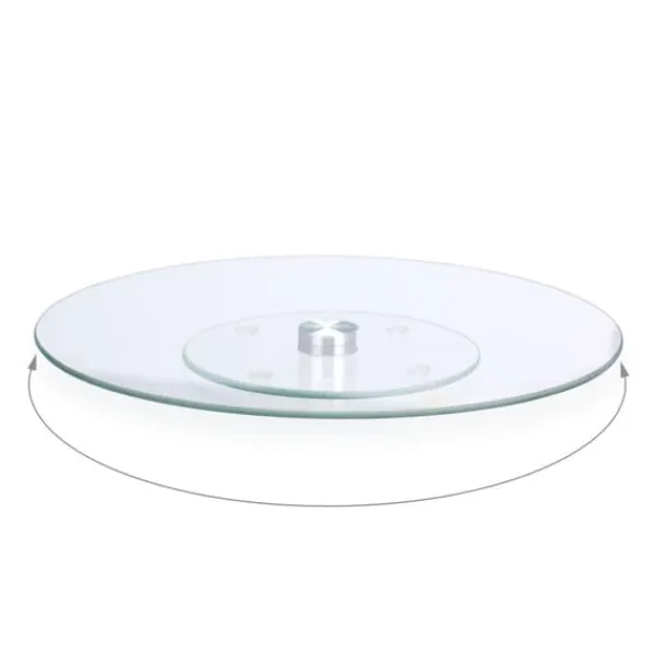 Kagefad, Drejelig Glas, 2x30 cm, Transparent Discount